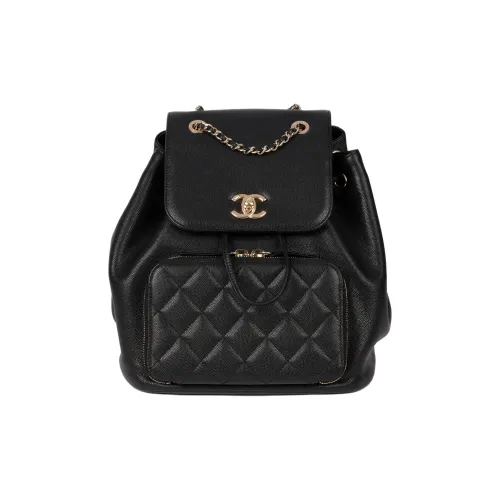 Chanel Рюкзак из коровьей кожи маленький женский черный