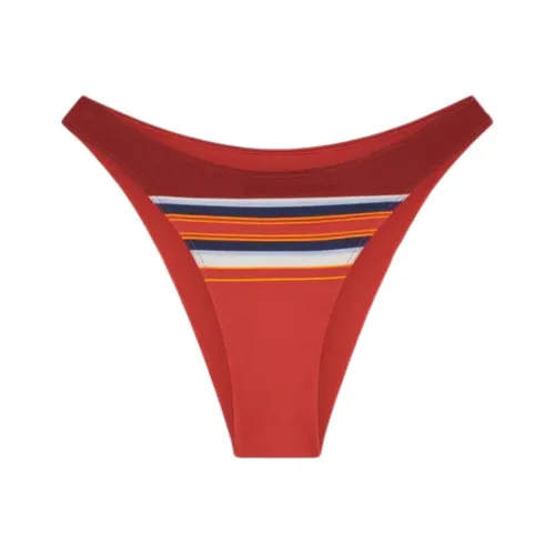 FRANKIES BIKINIS Dove Полосатый низ бикини для женщин