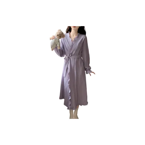 AHRTB Фиолетовый Женские Банные халаты