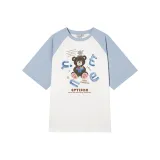 Граффити Медвежонок - Белый и Синий