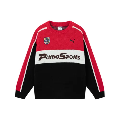 PUMA Красный Черный Тон 00369 KIDS Свитера