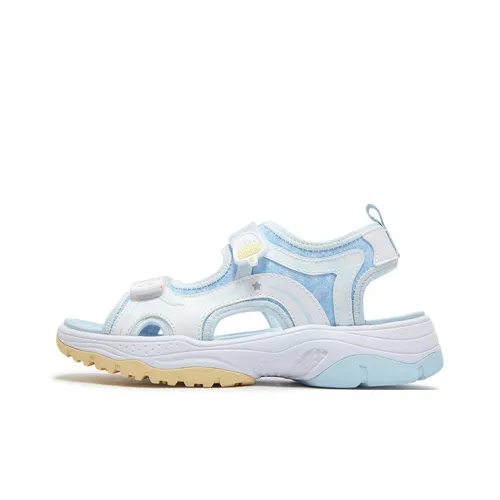 XTEP Slip-resistant и дышащий низкий топ детские сандалии новые белый лунный синий подростки