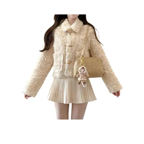 SRCG Абрикос Женские Бархатные Куртки