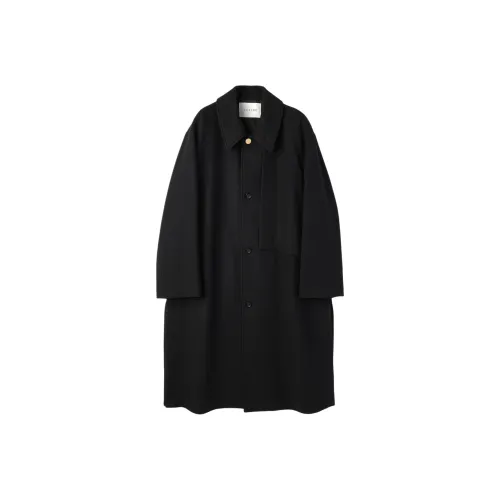 CULLNI Fw25 Lamb Wool Melton Layered Long Coat Unisex CULLNI Fw25 Овца Шерсть Мелтон Многослойный Длинный Пальто Унисекс