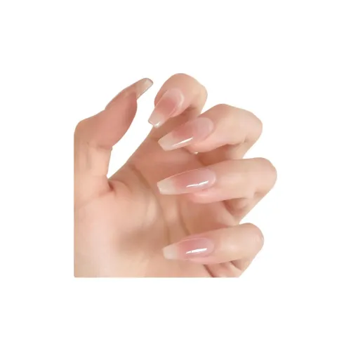 OUYUJI Ручная работа Штрихи для ногтей Art Strips Средний LADDER Абрикос Smudge Однотонный