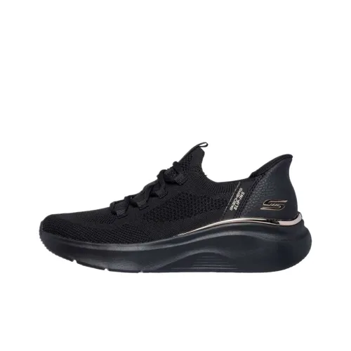 Skechers BOBS Sport Low Топ Повседневная обувь Женская Черная