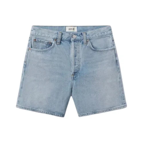 AGOLDE Blue Women's Denim Shorts AGOLDE Синий Женские Джинсовые Шорты