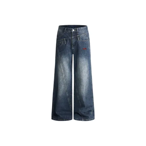 POSIYING Blue Unisex Jeans POSIYING Синий Унисекс Джинсы
