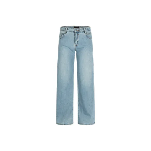 FDYZ Небесный Синий Унисекс Джинсы