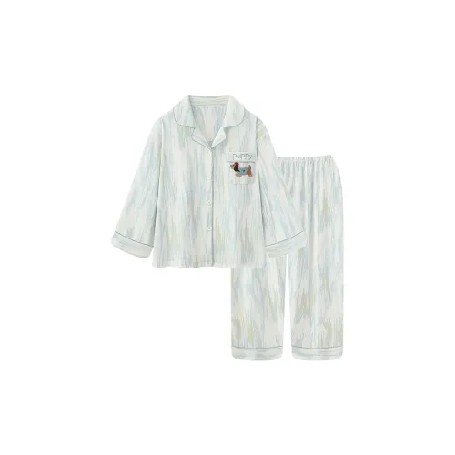 MADALLO Светло-зеленый женский пижамный комплект