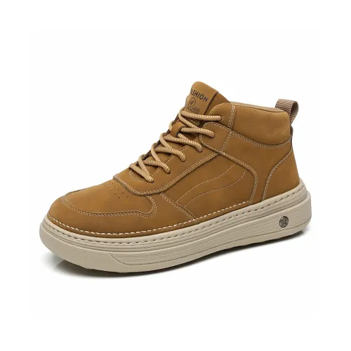 Othellon Vintage Casual Легкий Низкий Топ Скейтборд Кроссовки Мужские Желтые