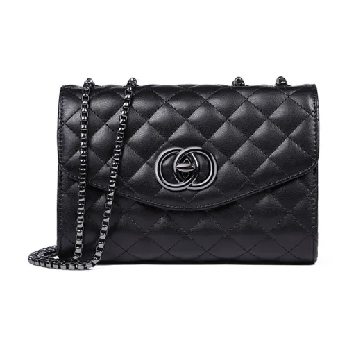 Younger Song Сумка через плечо из коровьей кожи женская черная