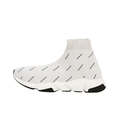 Balenciaga Speed High Топ Повседневная обувь Мужская Белая
