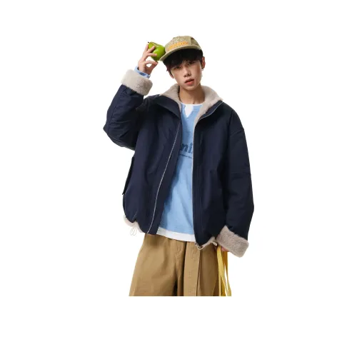 MARK WAFFLE Бархат Feel Пальто Унисекс