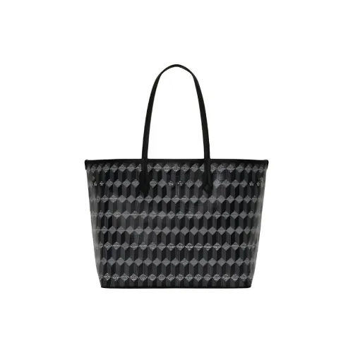 AU DEPART Телячья кожа с покрытием холст сумка через плечо женский черный