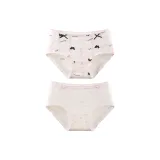 [2 упаковки] Черный кролик + с принтом "Лапка"