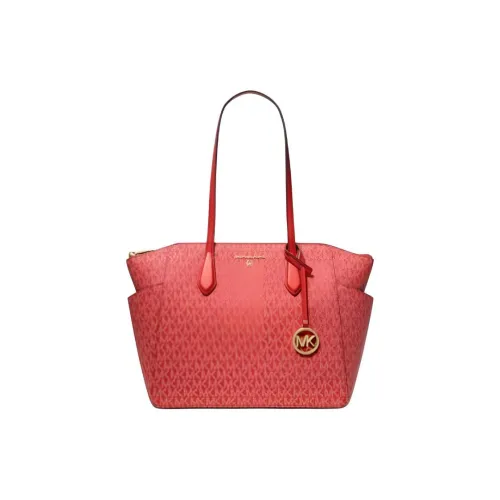 MICHAEL KORS Marilyn Покрытый холст Тоут Сумка Сумка для покупок Сумка на плечо Средний Женская Уголь Охра