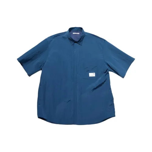 Uniform Experiment Мужские рубашки морского синего цвета