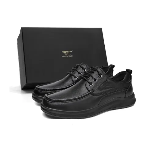 SEPTWOLVES Повседневные кожаные туфли для мужчин