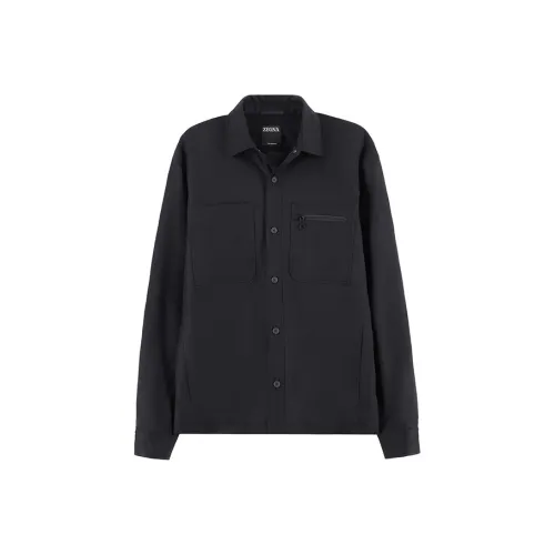 Ermenegildo Zegna Черные Мужские Куртки