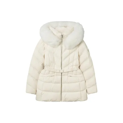 GUESS Light Beige Women's Down Jackets GUESS Светло-бежевый Женские Пуховики