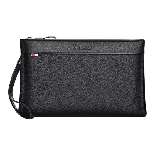 PLAYBOY Collaboration Коровья кожа Клатч Большой Мужской Черный