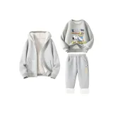 Серый комплект [утолщенный и с флисовой подкладкой]