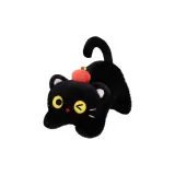 Чёрное яблоко кошка