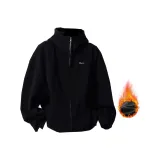Black Fleece-Lined [Съемный логотип]