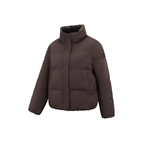 QIAODAN Барочный коричневый женский пуховик