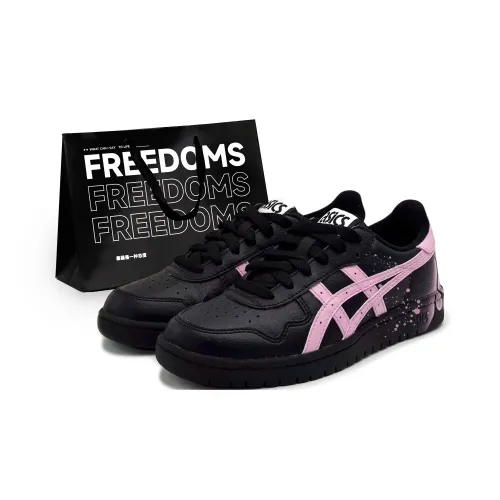 ASICS JAPAN S Low Топ Скейтборд Кроссовки Унисекс Черный Розовый