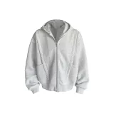 Бело-серый вереск, флисовая подкладка