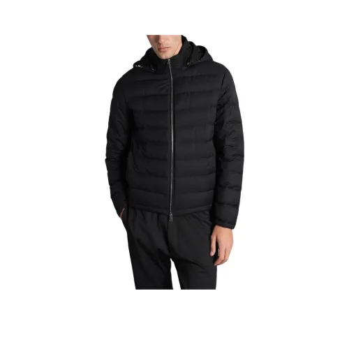 Ermenegildo Zegna Черный Мужской Пуховик