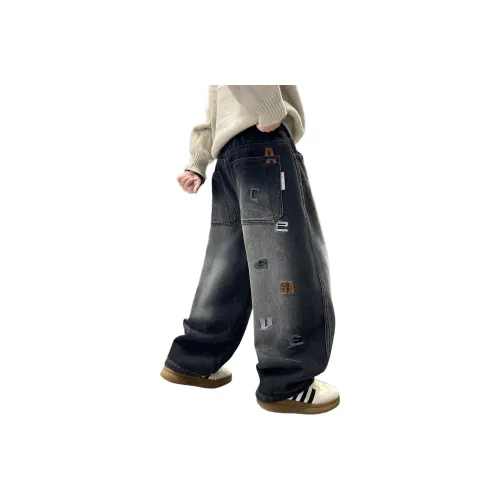 Disney Темно-серый утолщенный и с флисовой подкладкой KIDS джинсы