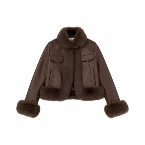 AFGGD Коричневый Женский Куртки