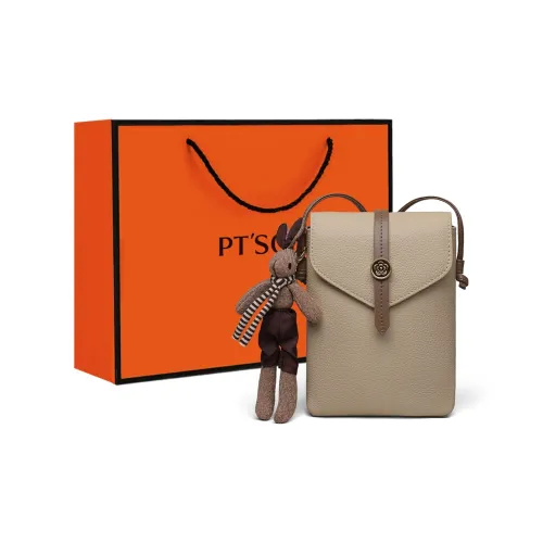 PT'SON Чехол для телефона из коровьей кожи сумка через плечо женский абрикосовый