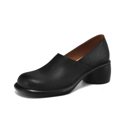 Zi Xiao Средний каблук Лоферы Женские