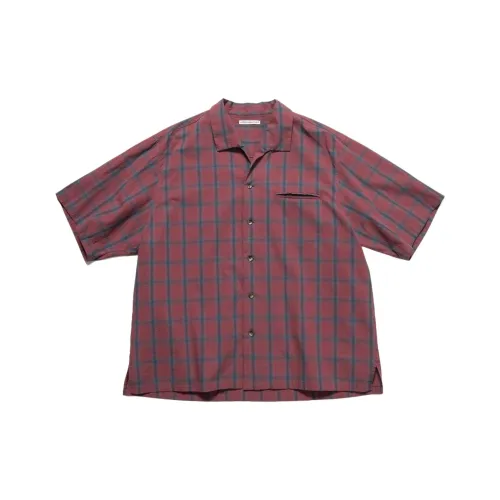 Uniform Experiment Red Square Men's Shirts Униформа Эксперимент Красный Квадрат Мужские Рубашки