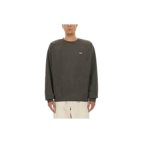 OBEY Черный Мужской Свитшот