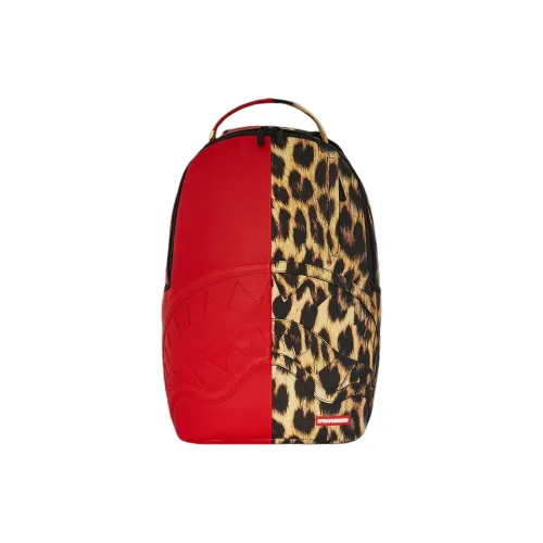 SPRAYGROUND Рюкзак из искусственной кожи унисекс красный и коричневый