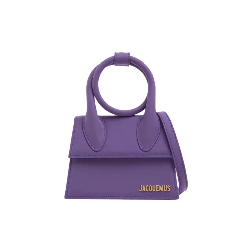 Jacquemus Le Chiquito Резиновая Кожа Сумка через плечо Сумка Женская Фиолетовая