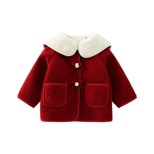 IMAU Красный KIDS Шерстяное пальто