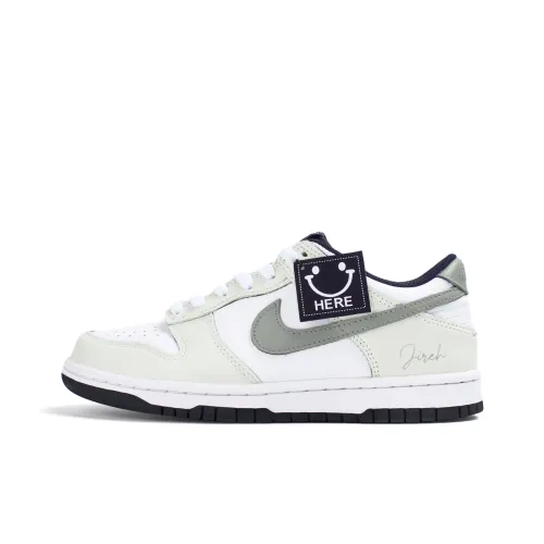 Nike Dunk Abrasion Resistant Low Топ Скейтборд Кроссовки Унисекс Белый