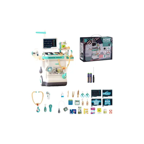 TEMI Медицинские Наборы Одежды с Иммунизацией Роль Играть Врача-Сестру Версия ЭКГ Стетоскопов Инструменты Station Playhouse Игрушка