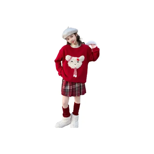 MUMUWU HOUSE Красное школьное платье