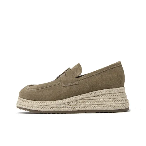 CAMEIDO Лоферы 5,5 см Женские Хаки