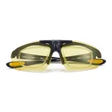 Чёрная оправа, жёлтые линзы (Ночной вид) H01