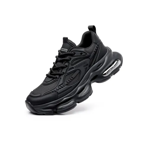 POPULAR ROUSE PR Амортизация устойчивость к истиранию дышащий противоскользящий низкий топ кроссовки с толстой подошвой мужские