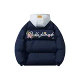 Темно-синий [Серый стиль шляпы, многослойность эстетика]