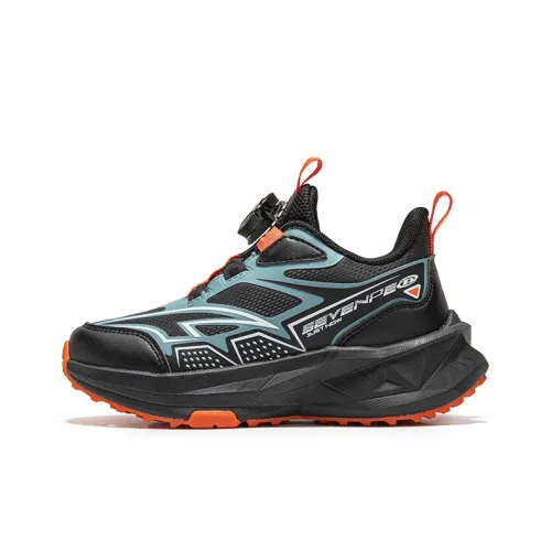 7 PE противоскользящий устойчивый к истиранию легкий амортизирующий низкий топ для детской туристической обуви черный оранжевый для подростков